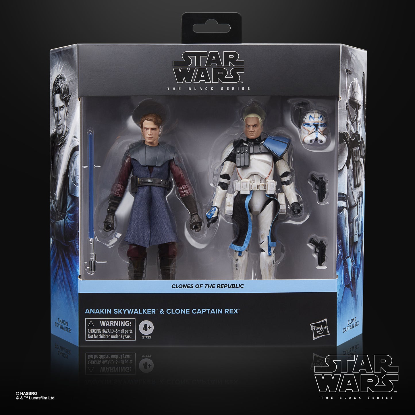 Star Wars The Black Series Anakin Skywalker & Clone Captain Rex EXCLUSIVA