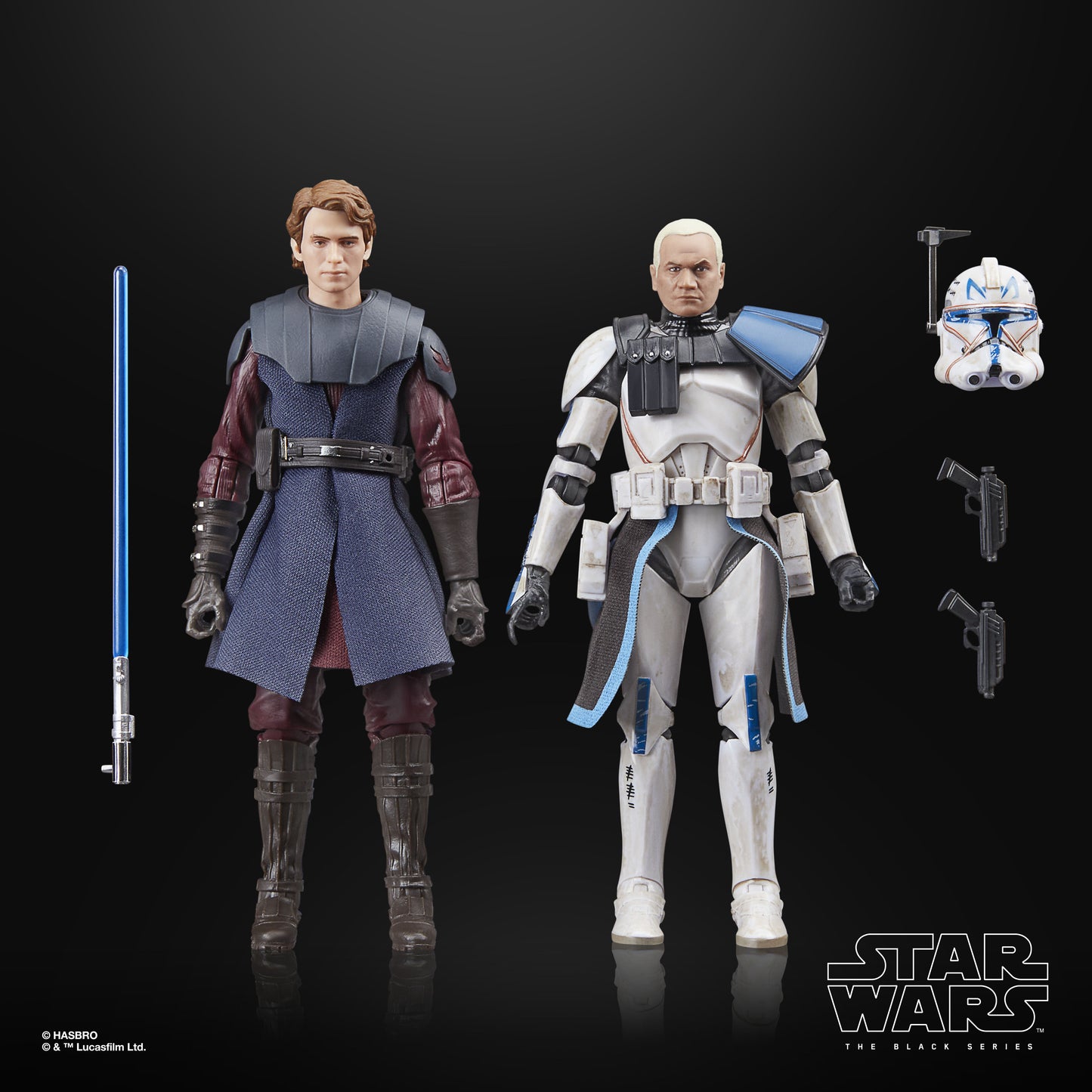 Star Wars The Black Series Anakin Skywalker & Clone Captain Rex EXCLUSIVA