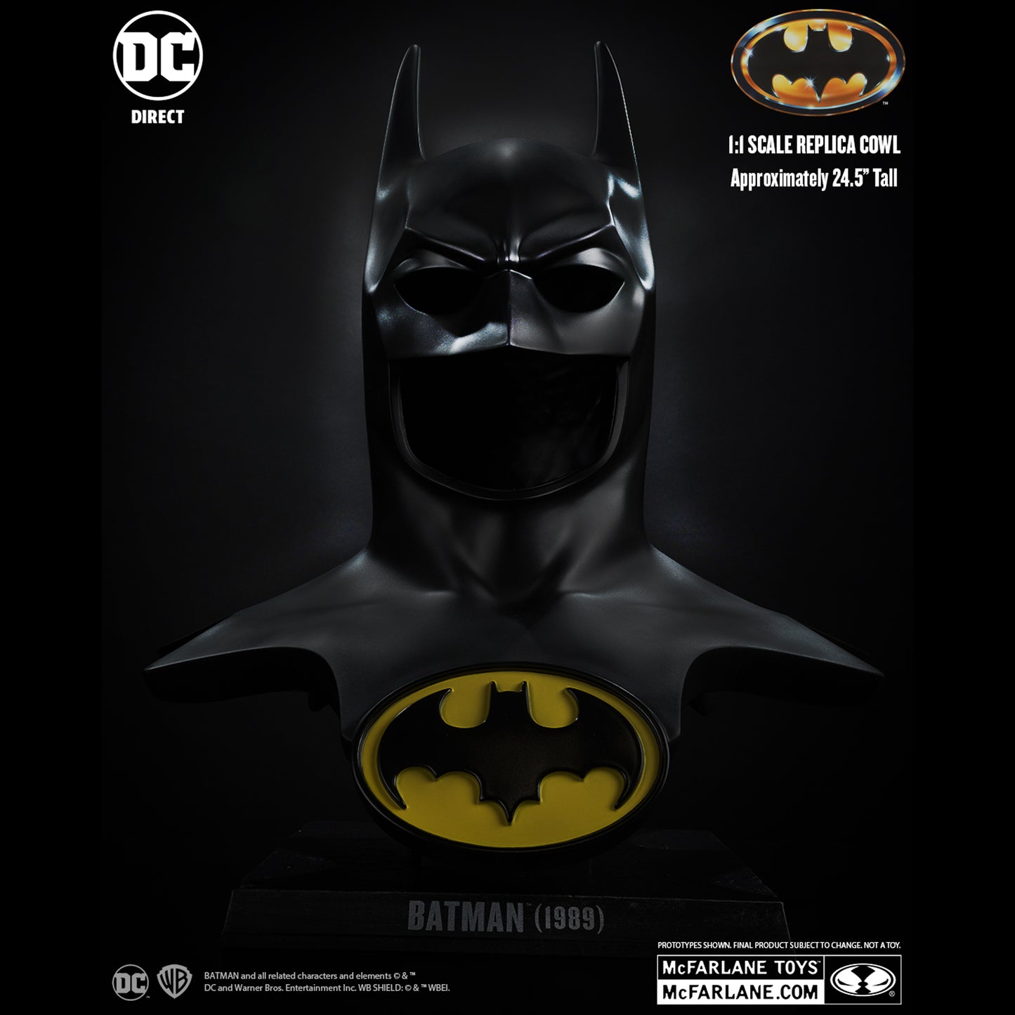 McFarlane DC Direct Batman 1989 1:1 Scale Collector Cowl 2do Pago