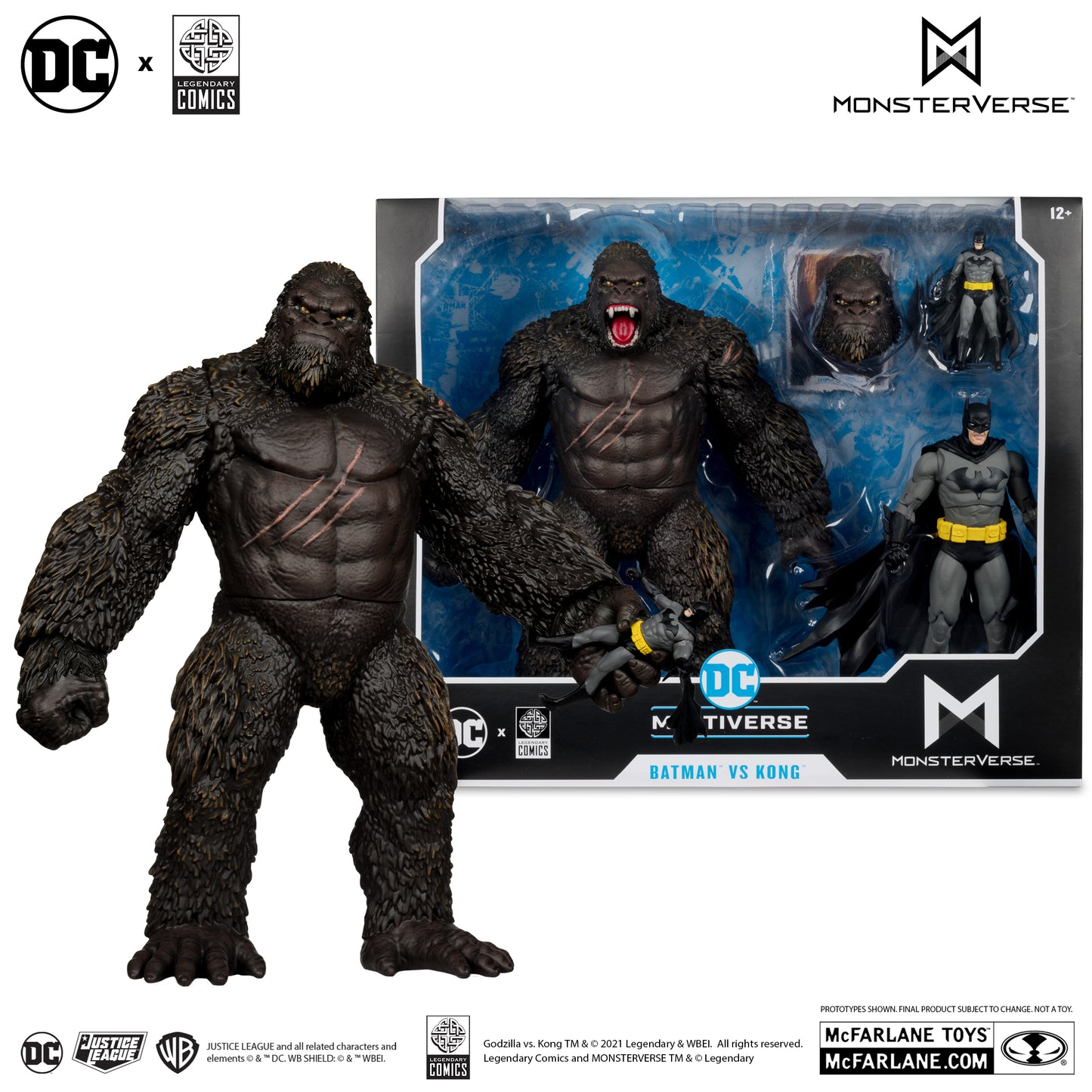 DC Multiverse McFarlane Monsterverse Batman vs King Kong
