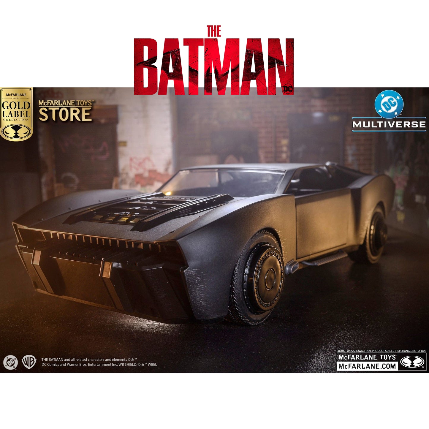 DC Multiverse Batmobile (The Batman) Gold Label EXCLUSIVA