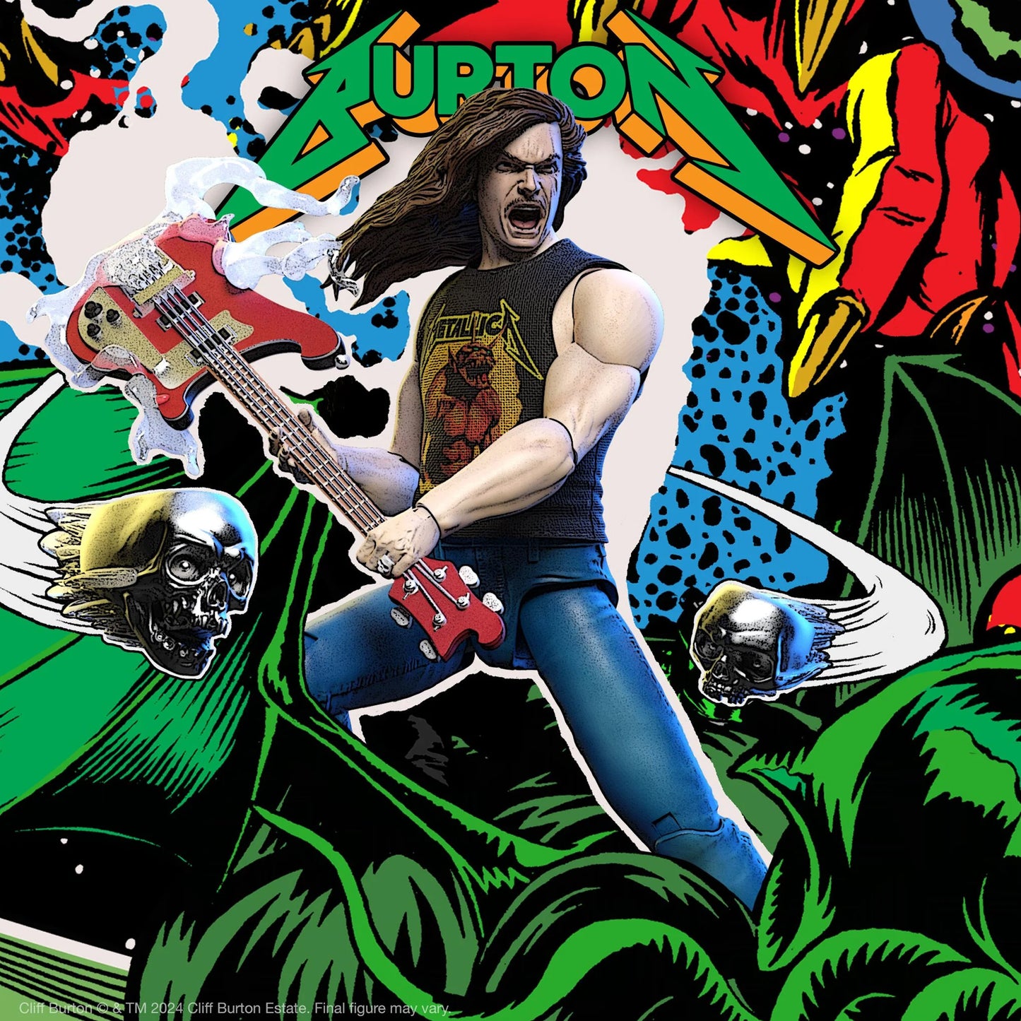Super7 Ultimates Cliff Burton (Superhero Poster) 2do Pago