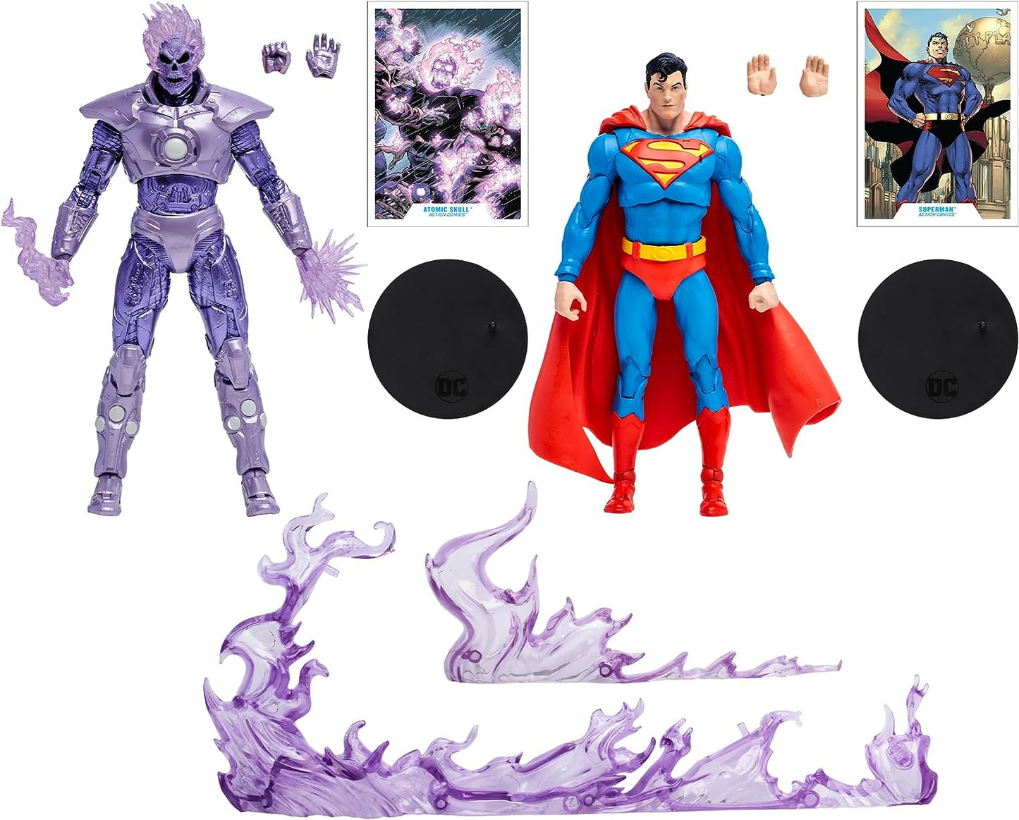 DC Multiverse Superman vs Atomic Skull 2 Pack Gold Label