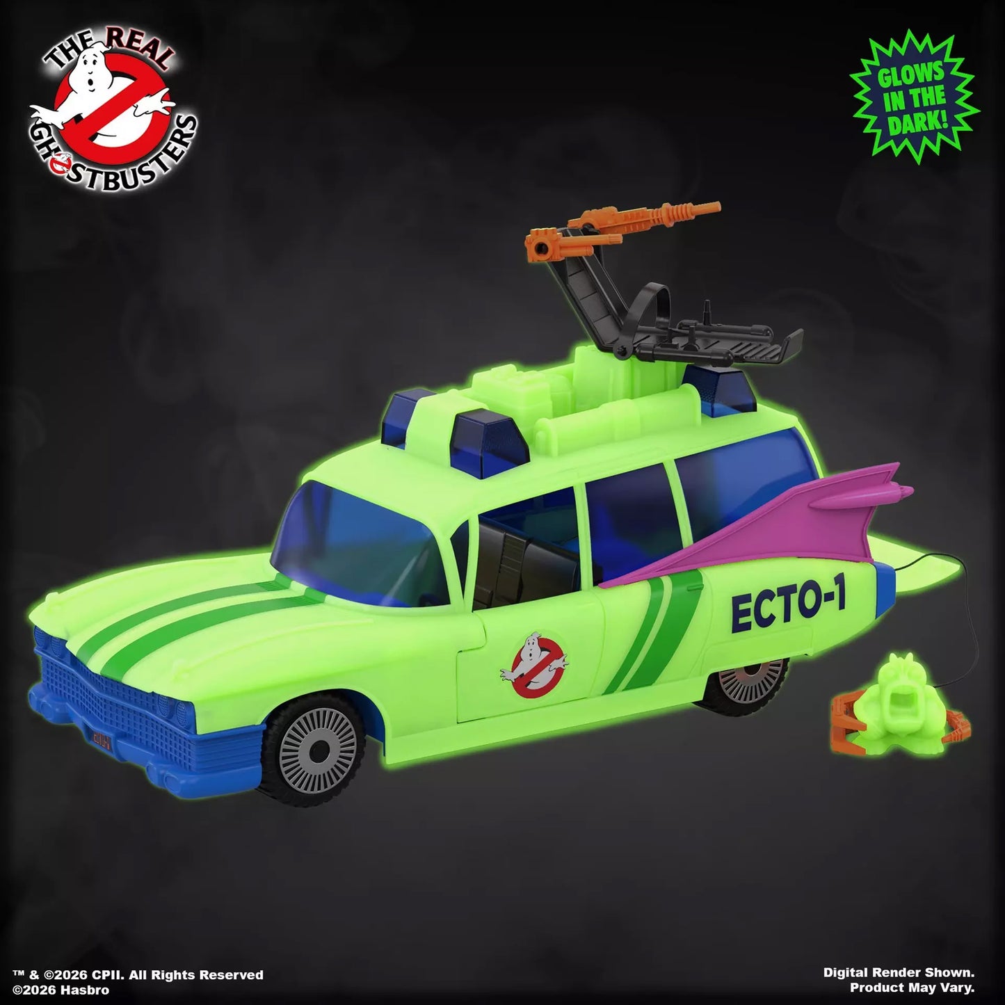 Ghostbusters Kenner Classics The Real Ghostbusters Ecto-Glow Ecto-1 EXCLUSIVE