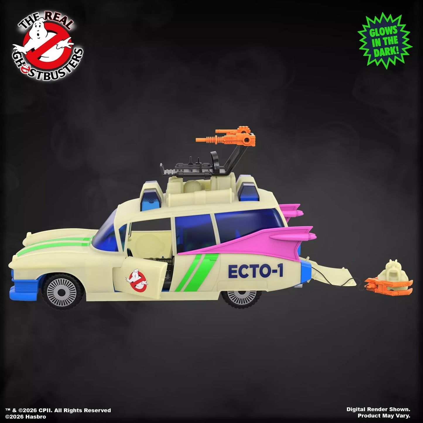 Ghostbusters Kenner Classics The Real Ghostbusters Ecto-Glow Ecto-1 EXCLUSIVE
