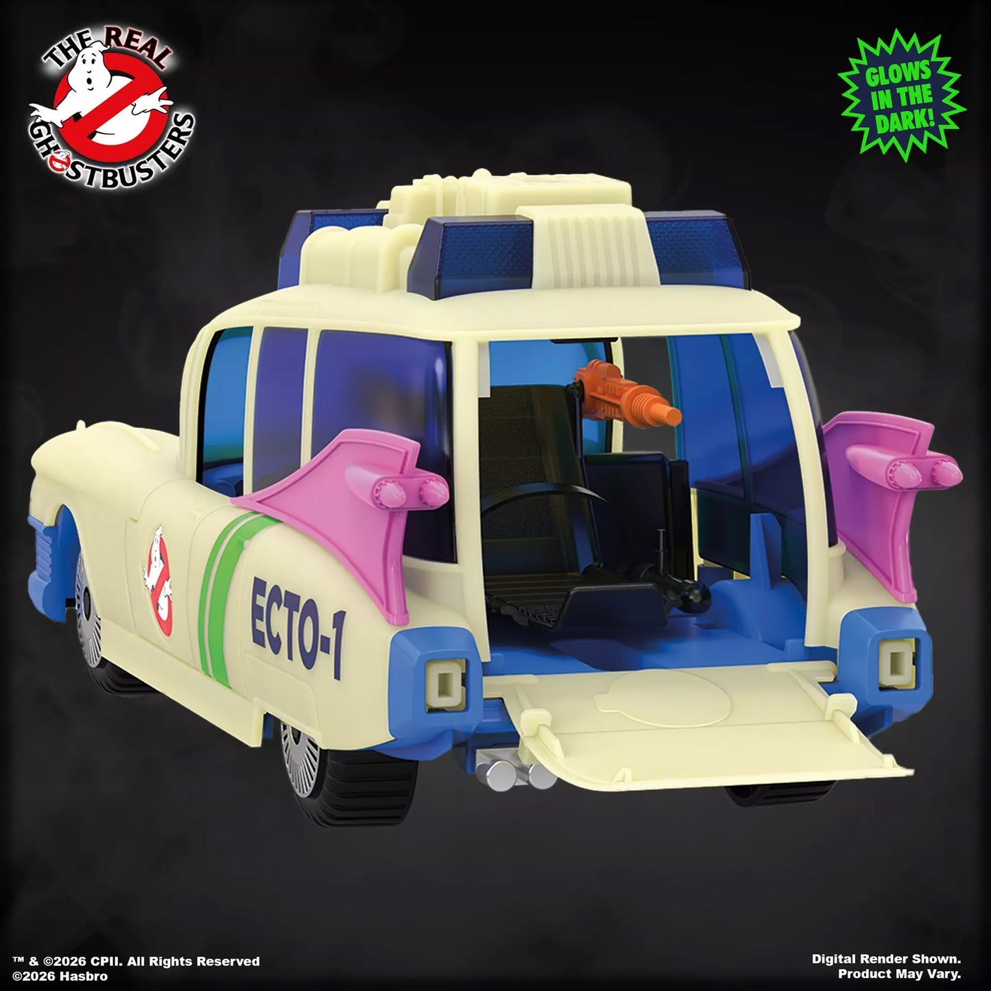 Ghostbusters Kenner Classics The Real Ghostbusters Ecto-Glow Ecto-1 EXCLUSIVE