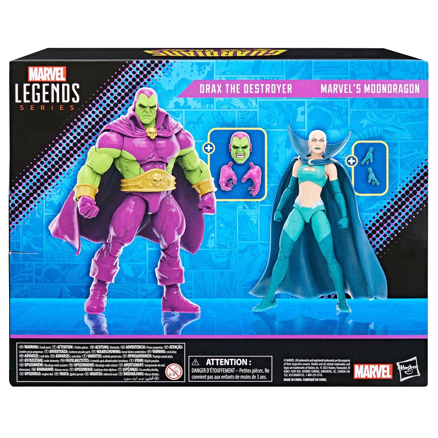 Marvel Legends Series Drax the Destroyer/Moondragon EXCLUSIVA