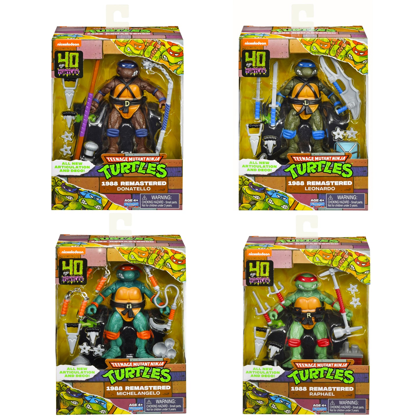Playmates TMNT REMASTERED Set de 4 2do Pago