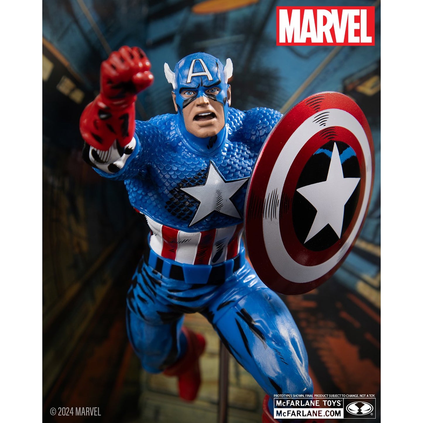 McFarlane Toys - Marvel Captain America 1:10 (Captain America #100) 2do Pago