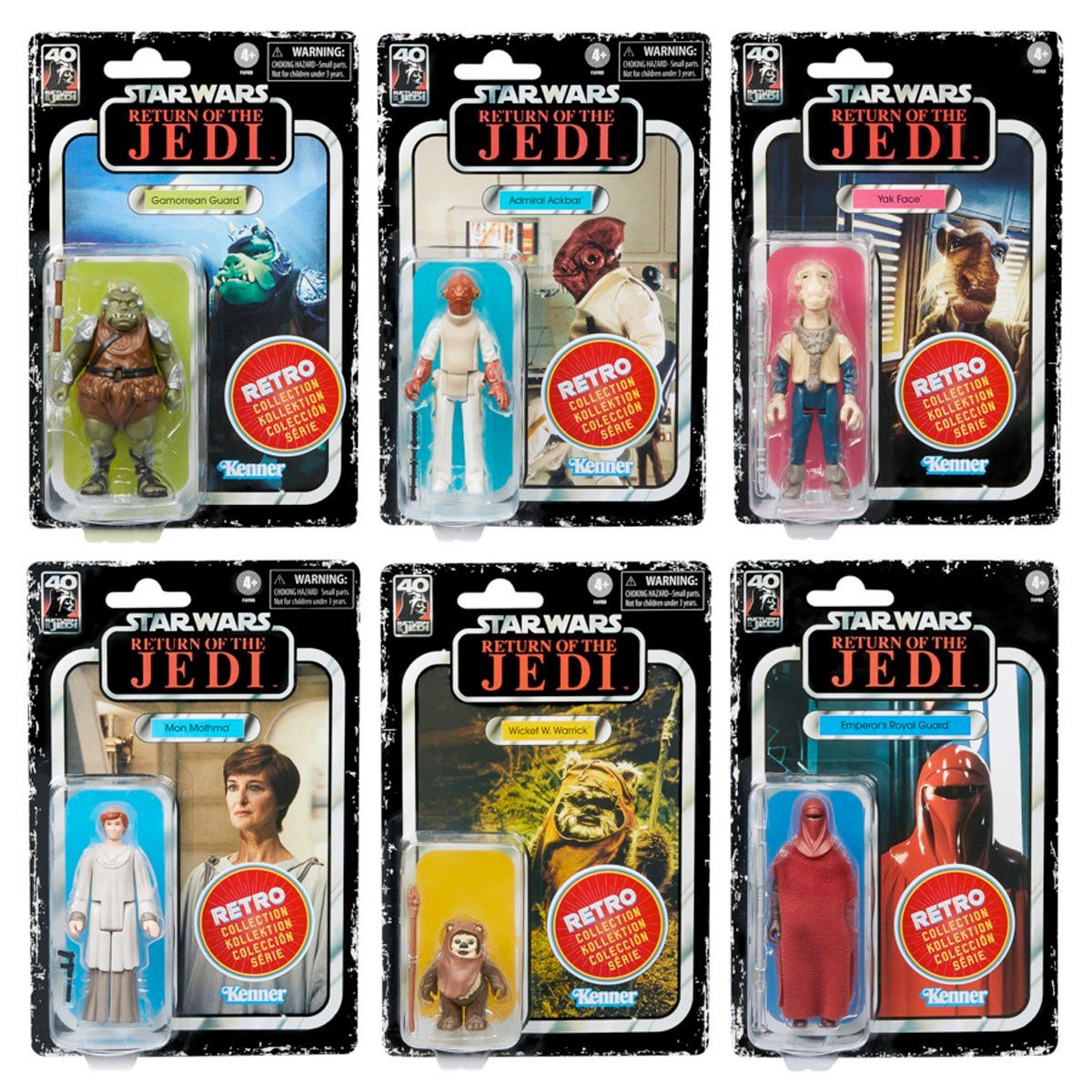 Star Wars The Retro Collection Return of the Jedi Set de 6 EXCLUSIVA
