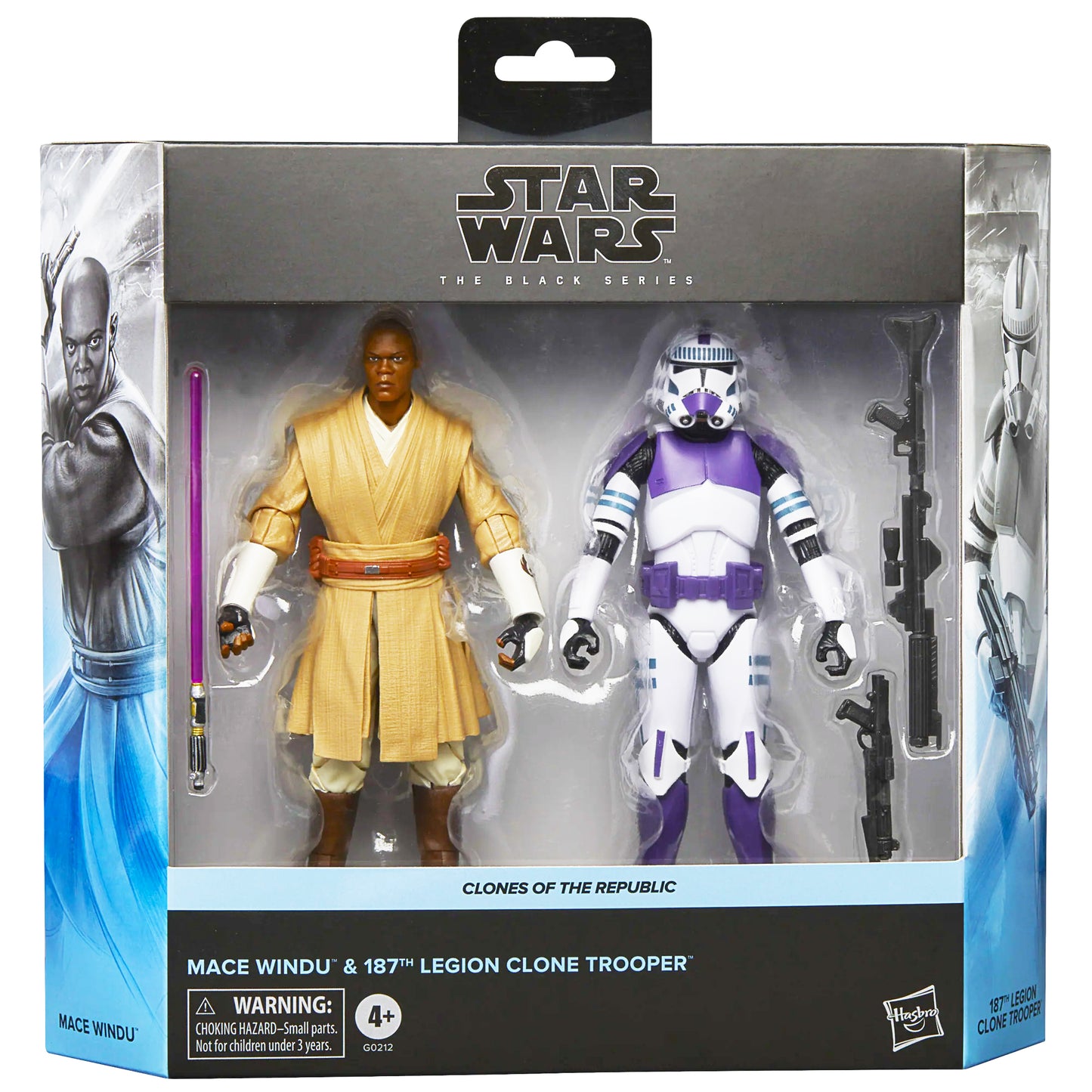 Star Wars The Black Series Mace Windu & 187 Legion Clone Trooper EXCLUSIVA