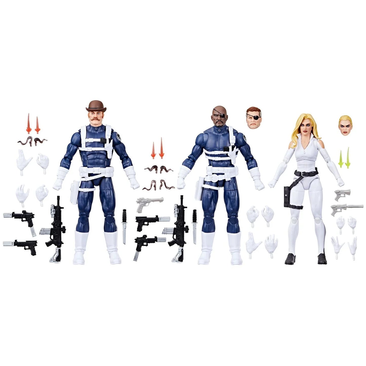 Marvel Legends Nick Fury Jr., Sharon Carter, Dum Dum Dugan 3 Pack 2do Pago