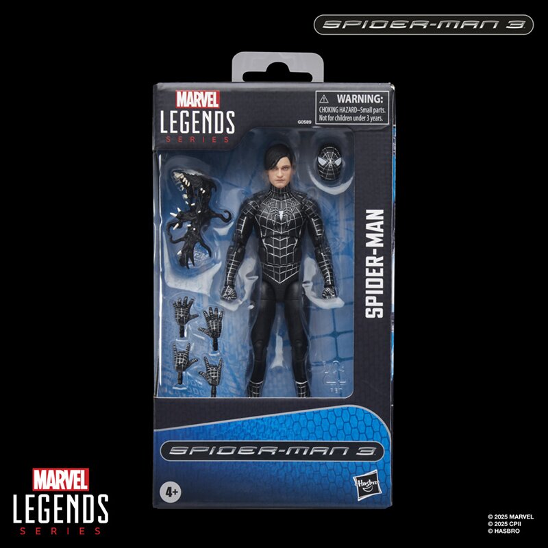 Marvel Legends Black Suit Spider-Man (Spider-Man 3)