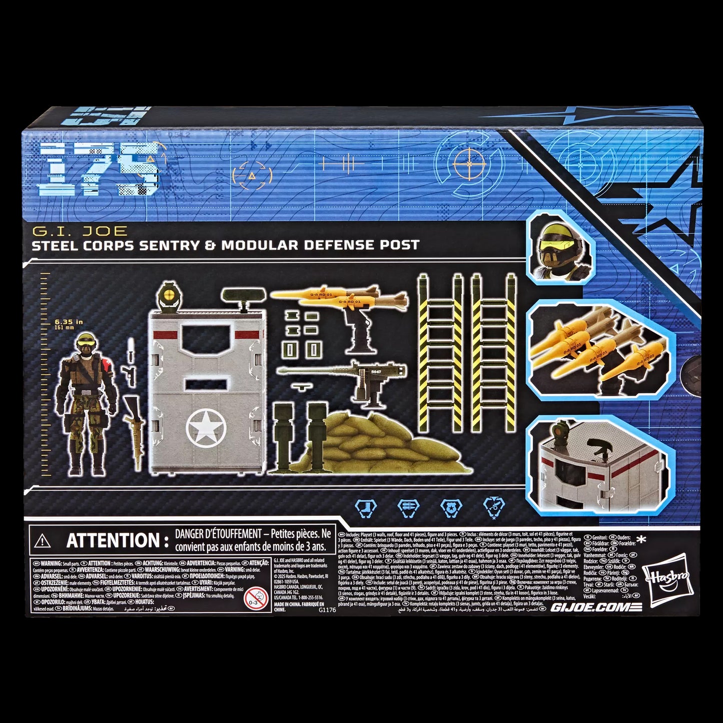 G.I. Joe Classified Series #175 Steel Corps Sentry & Modular Defense Post EXCLUSIVA