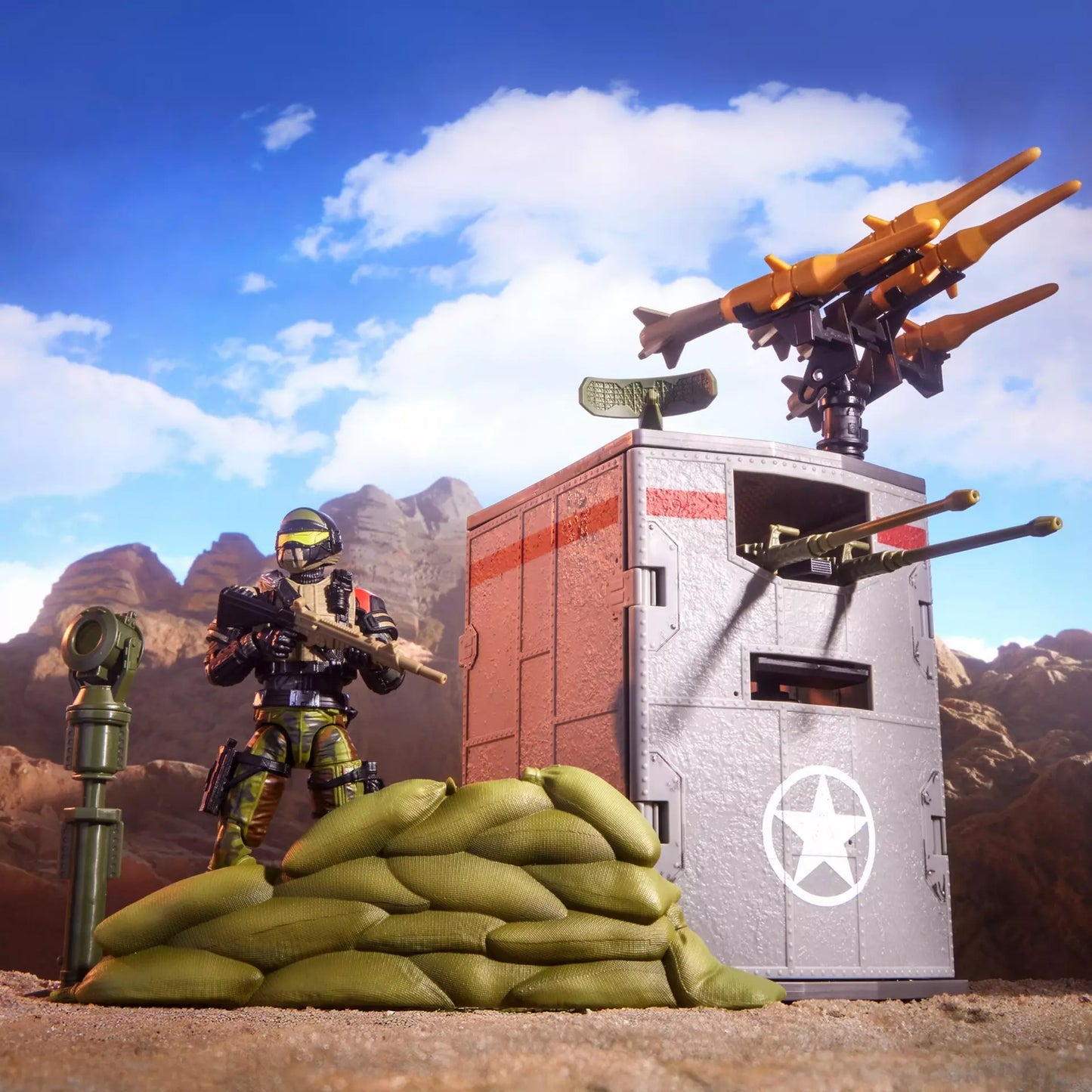 G.I. Joe Classified Series #175 Steel Corps Sentry & Modular Defense Post EXCLUSIVA