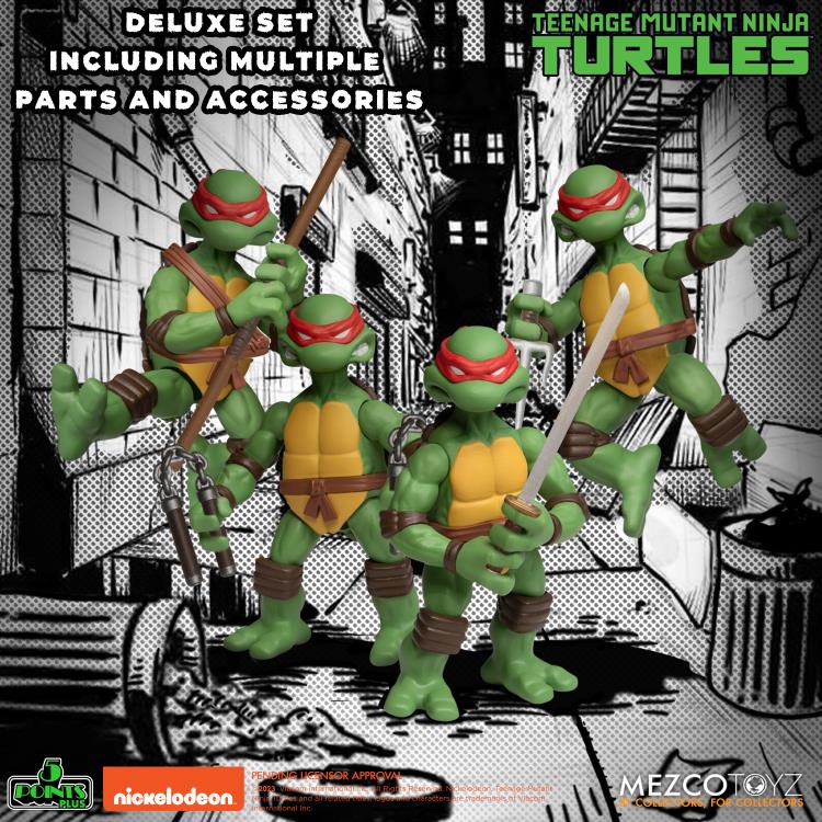 Mezco Teenage Mutant Ninja Turtles Deluxe Set 5 points