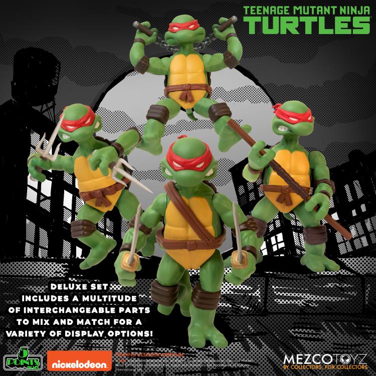 Mezco Teenage Mutant Ninja Turtles Deluxe Set 5 points