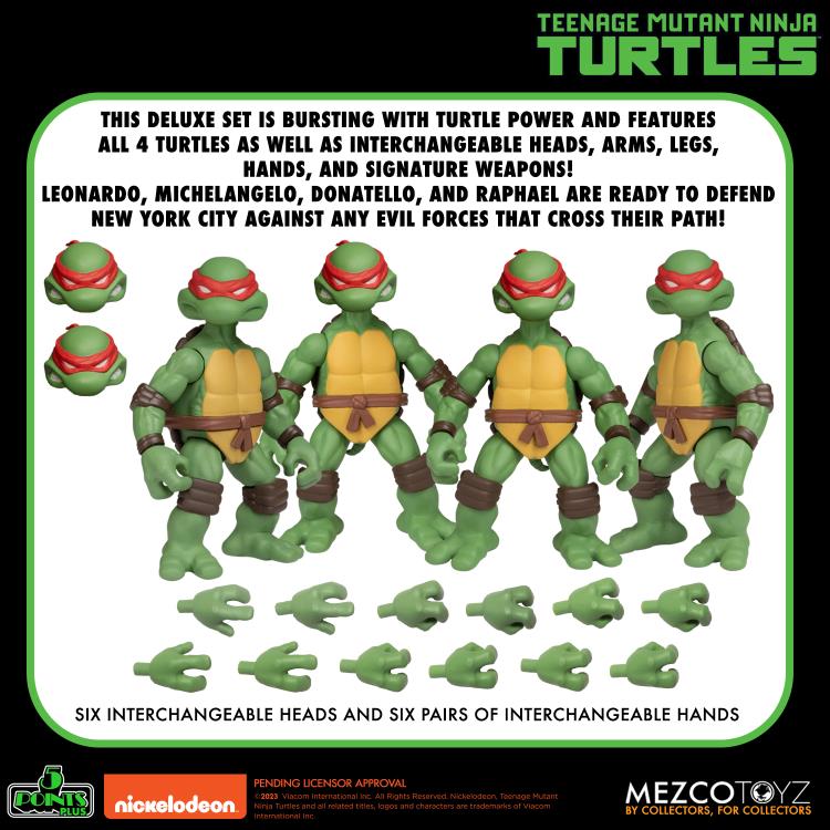 Mezco Teenage Mutant Ninja Turtles Deluxe Set 5 points