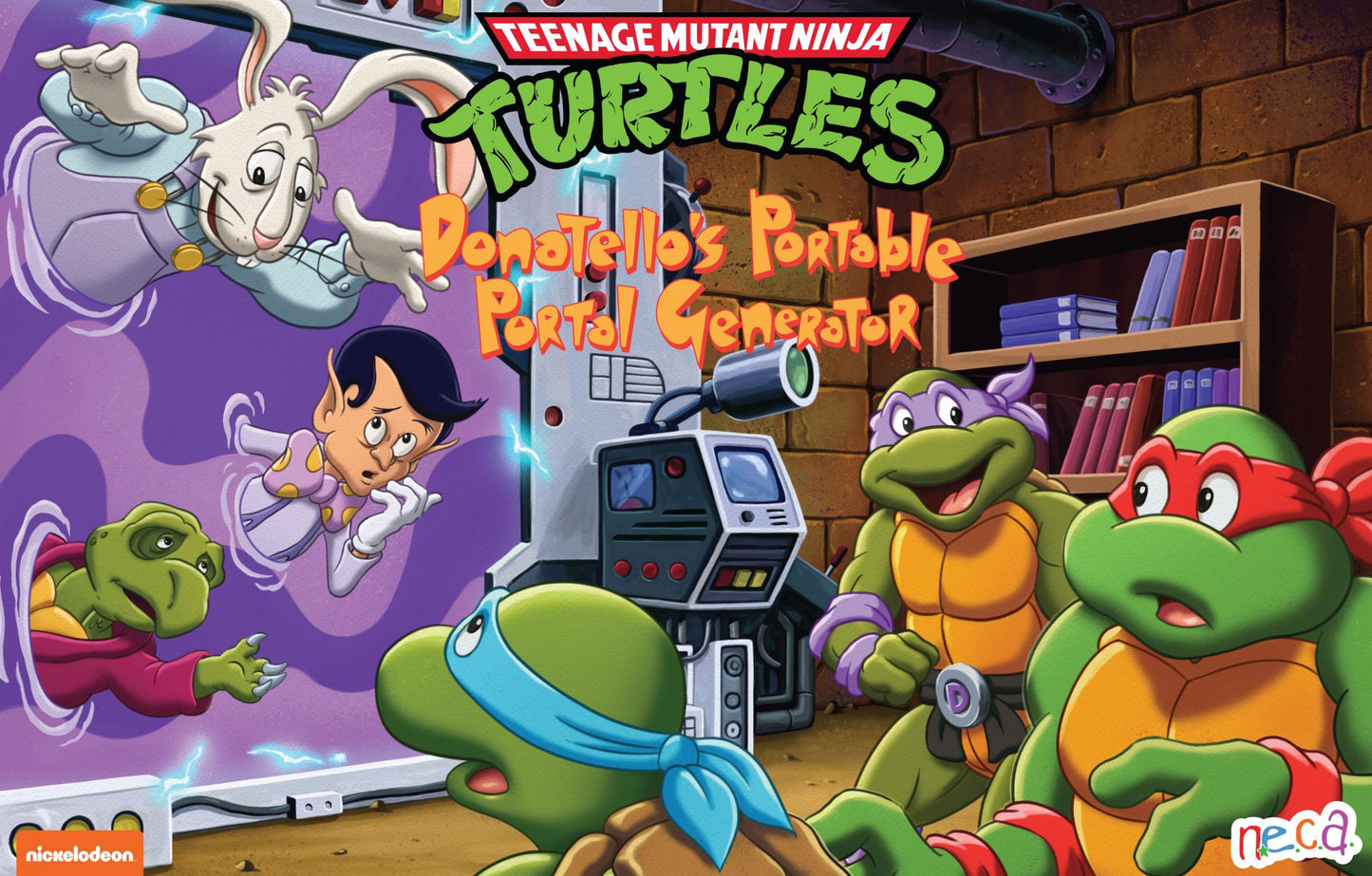 NECA TMNT Cartoon Donatello's Portal Generator EXCLUSIVA