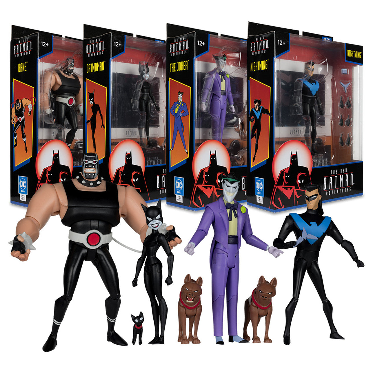 McFarlane Toys - The New Batman Adventures Wave 2 (Nightwing/Catwoman/Joker/Bane)