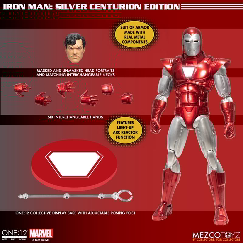 Mezco One:12 Silver Centurion