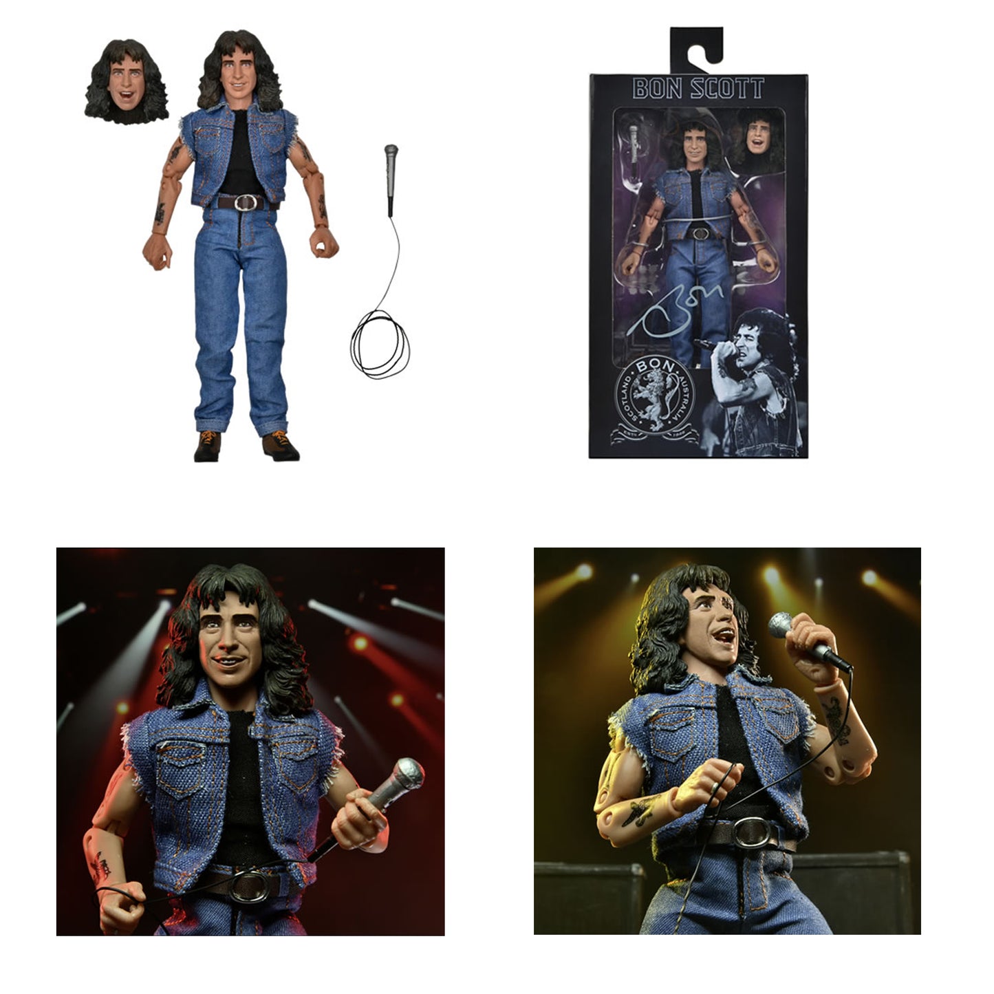 NECA Retro Clothed - Bon Scott (AC/DC) 2do Pago