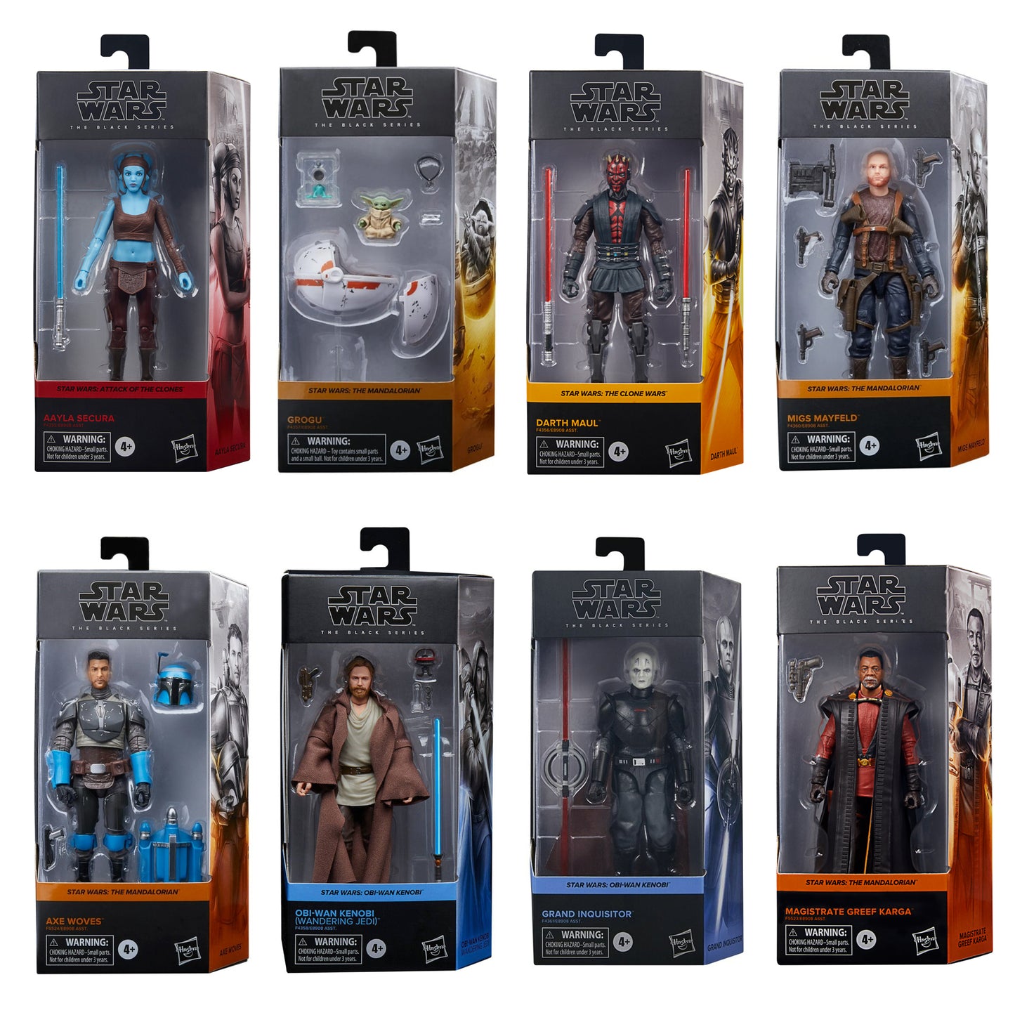Star Wars The Black Series Wave 9 (Aayla/Grogu/Darth Maul/Migs Mayfeld/Axe Woves/Obi-Wan Wandering/Grand Inquisitor/Magistrate Greef)