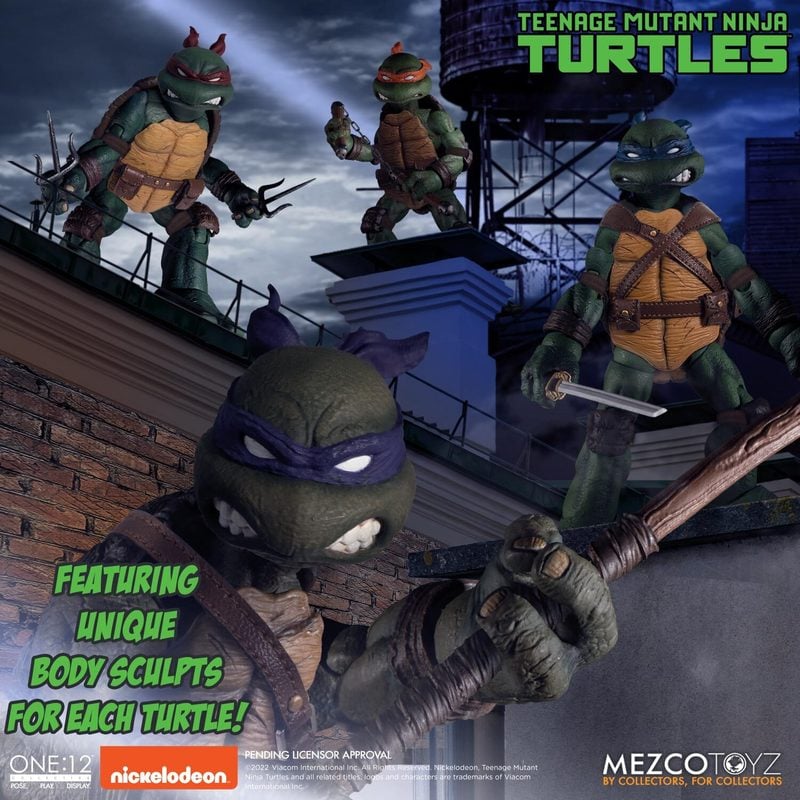 Mezco One:12 Teenage Ninja Turtles Deluxe Set