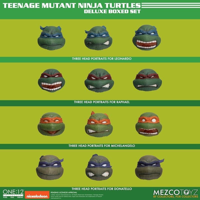 Mezco One:12 Teenage Ninja Turtles Deluxe Set