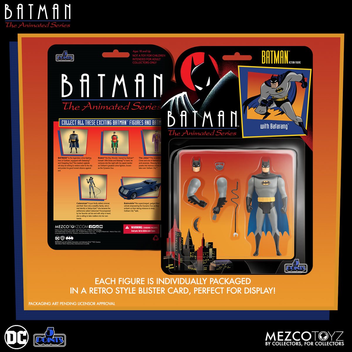 Mezco 5 Points Batman: The Animated Series Set