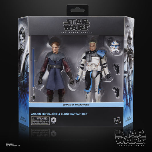 Star Wars The Black Series Anakin Skywalker & Clone Captain Rex EXCLUSIVA