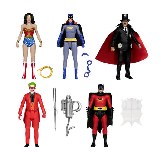 DC Retro Batman 1966 Wave 11 (Batman Poster/WW/Batgirl/Clock King/Joker w Mask)