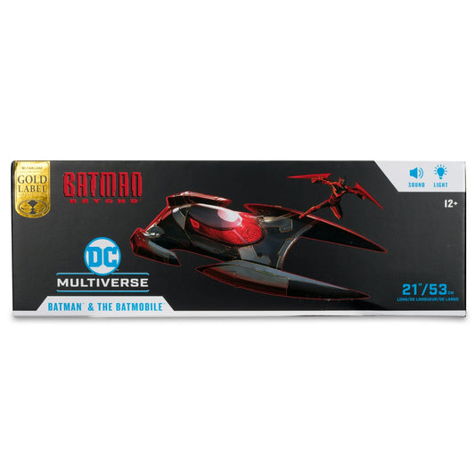 DC Multiverse Batmobile (Batman Beyond) Vehículo y Figura GOLD LABEL