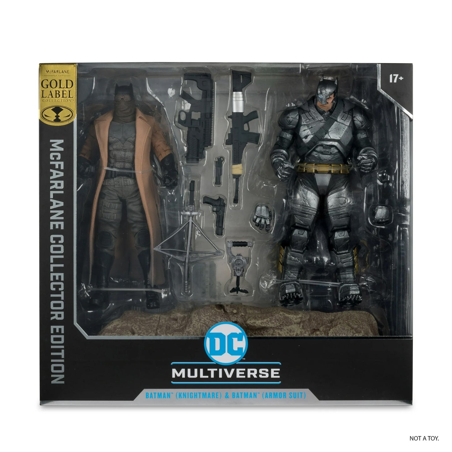 DC Multiverse Collector Edition Knightmare Batman & Armored Batman (BvS) Gold Label