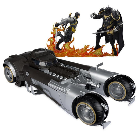 DC Multiverse Batmobile (Batman White Knight)/Batman White Knight vs Azrael 2 Pack