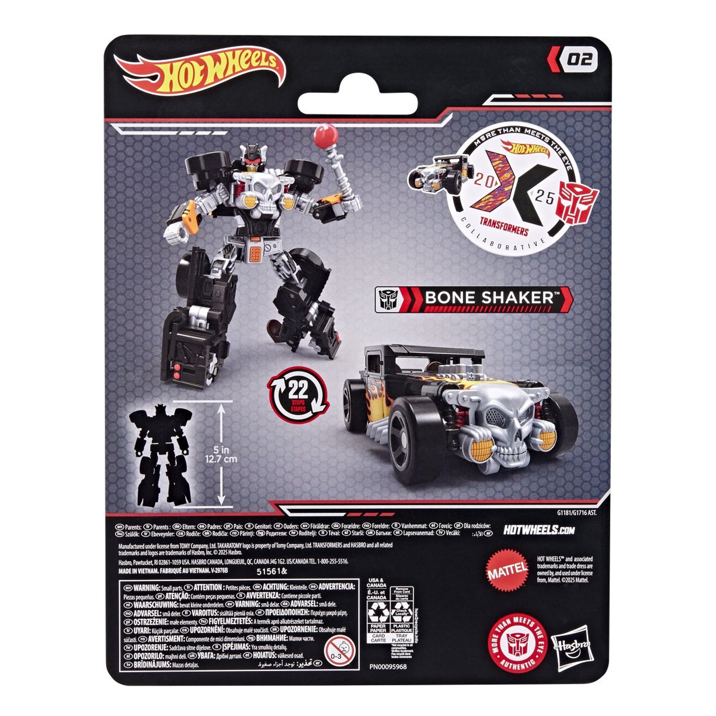 Transformers X Hot Wheels Deluxe Class Bone Shaker