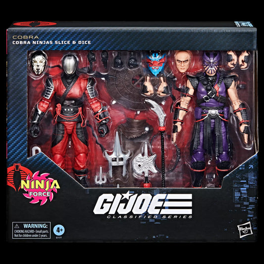 G.I. Joe Classified Series #160 Cobra Ninjas Slice & Dice EXCLUSIVA