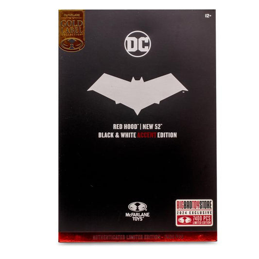 DC Multiverse New 52 Red Hood BBTS Exclusive Limited Black & White