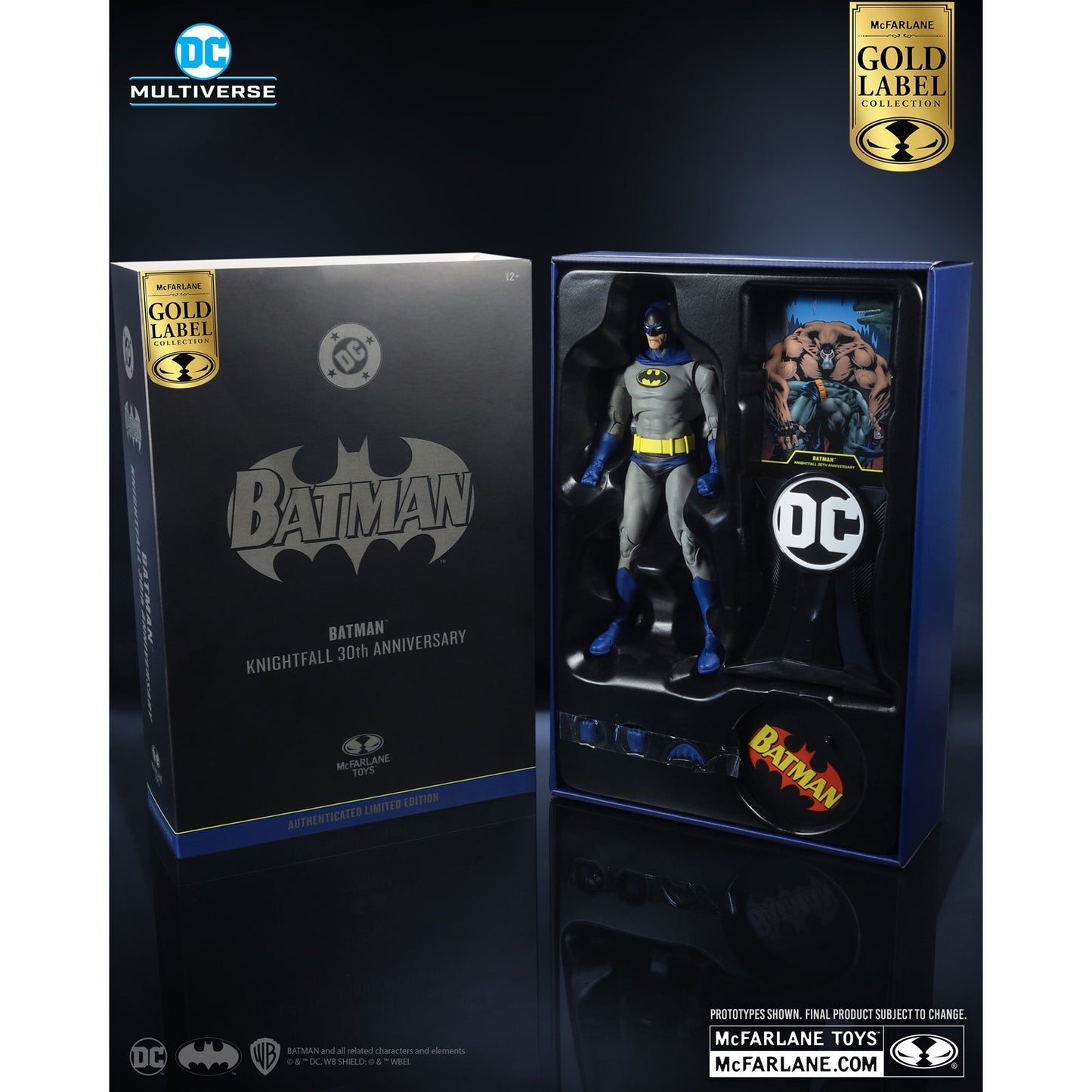 DC Multiverse 30th Anniversary SDCC23 EXCLUSIVA Knightfall Batman Gold Label 2do Pago