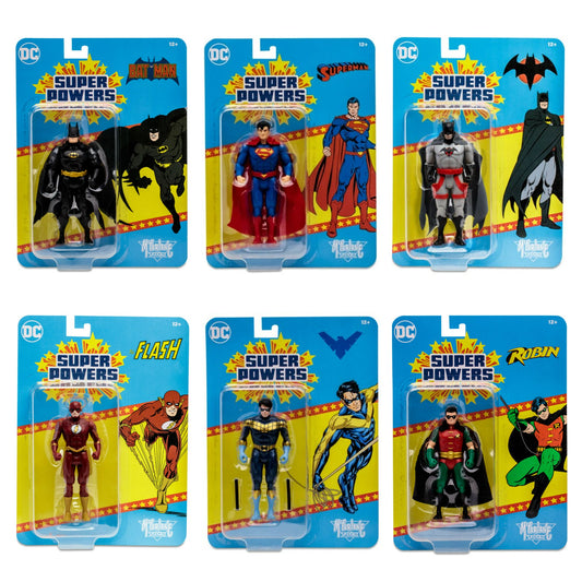DC Super Powers Wave 5 (Batman/Superman/Flashpoint Batman/Robin/Flash/Nightwing) 2do Pago