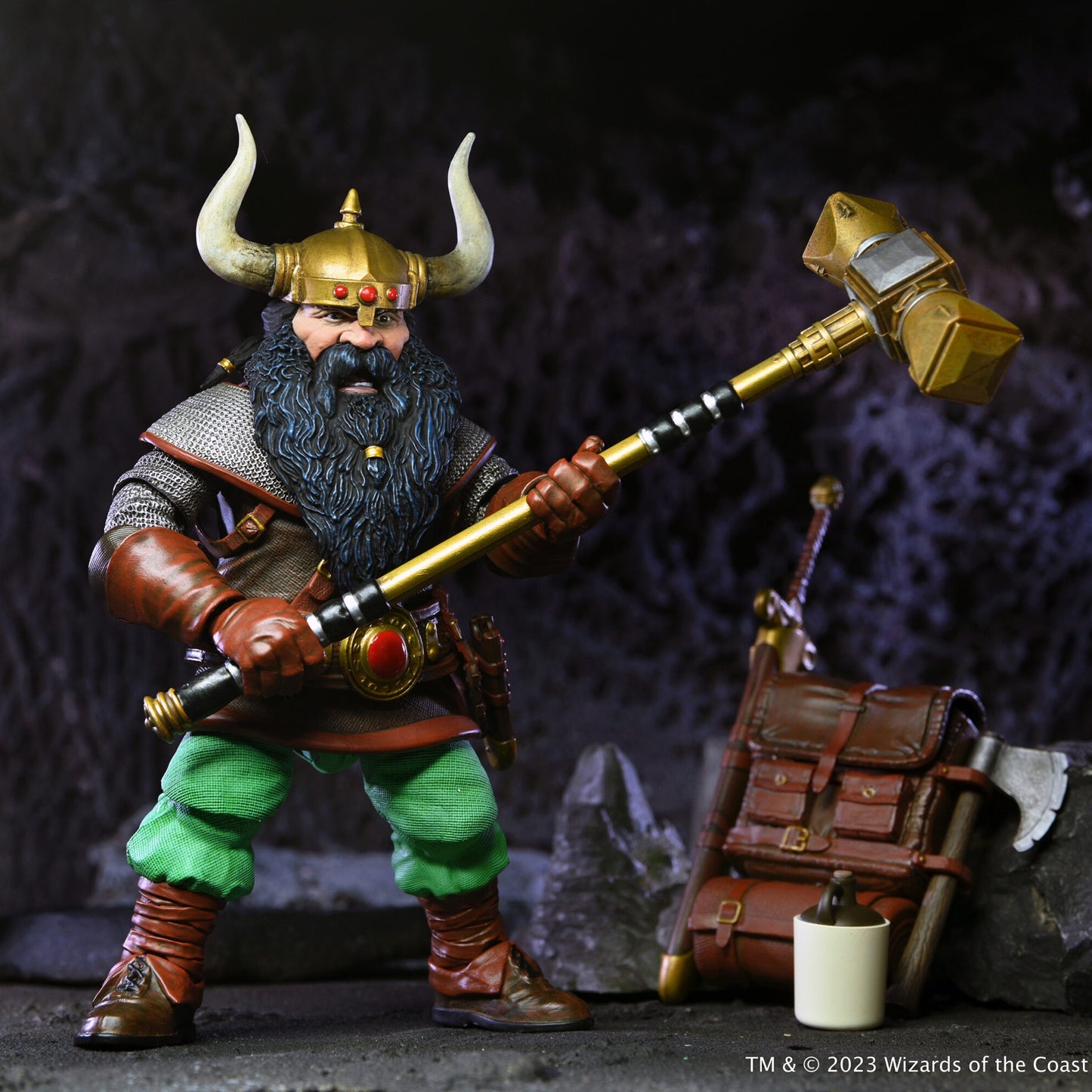 NECA Dungeons & Dragons Ultimate Elkhorn the Good Dwarf Fighter 2do Pago