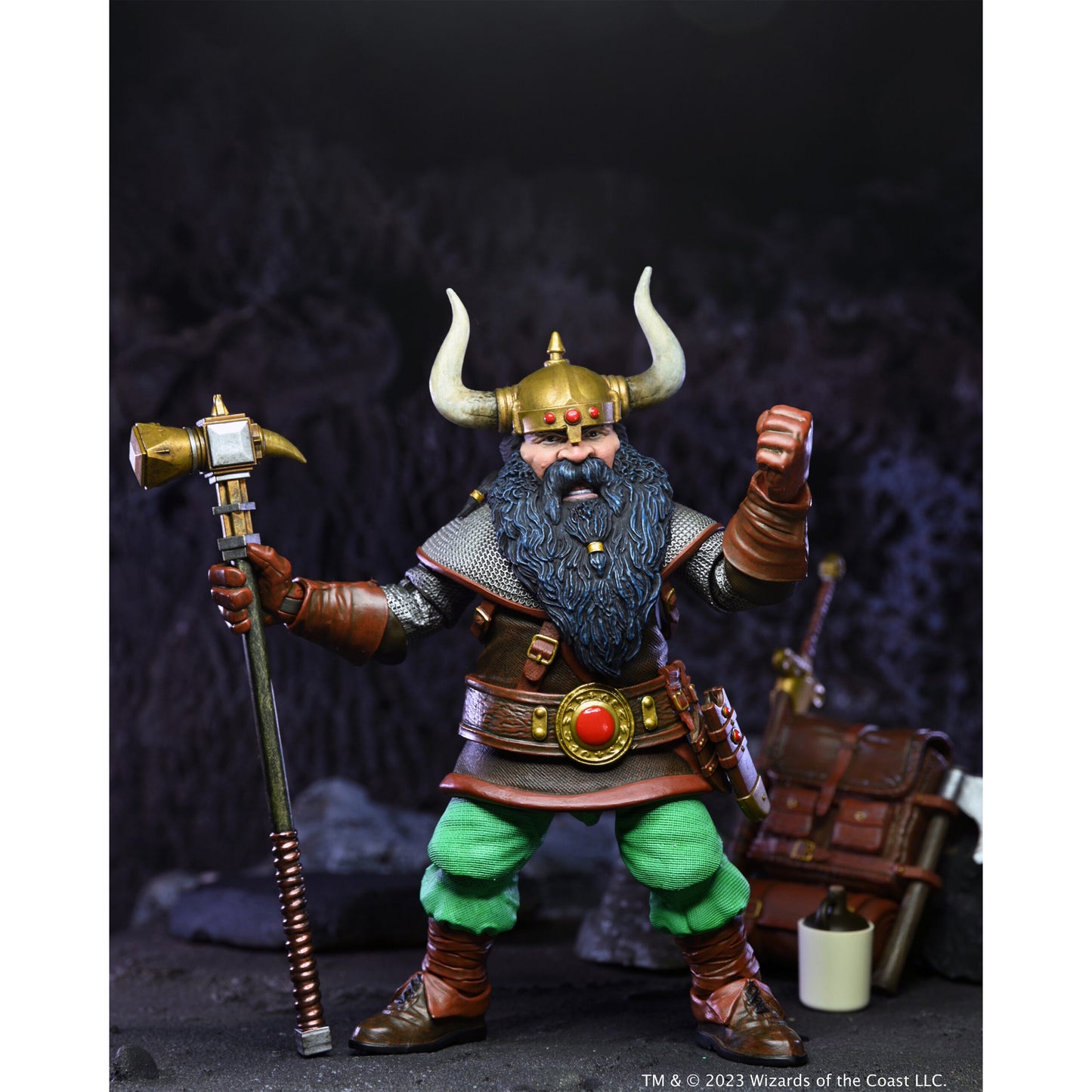 NECA Dungeons & Dragons Ultimate Elkhorn the Good Dwarf Fighter 2do Pago