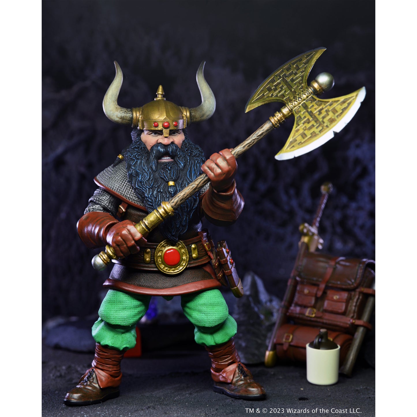 NECA Dungeons & Dragons Ultimate Elkhorn the Good Dwarf Fighter 2do Pago