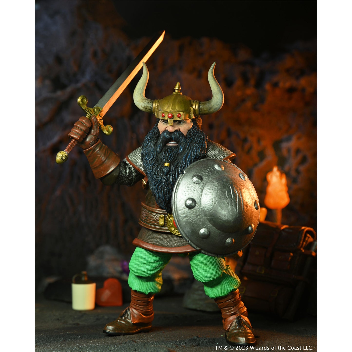 NECA Dungeons & Dragons Ultimate Elkhorn the Good Dwarf Fighter 2do Pago