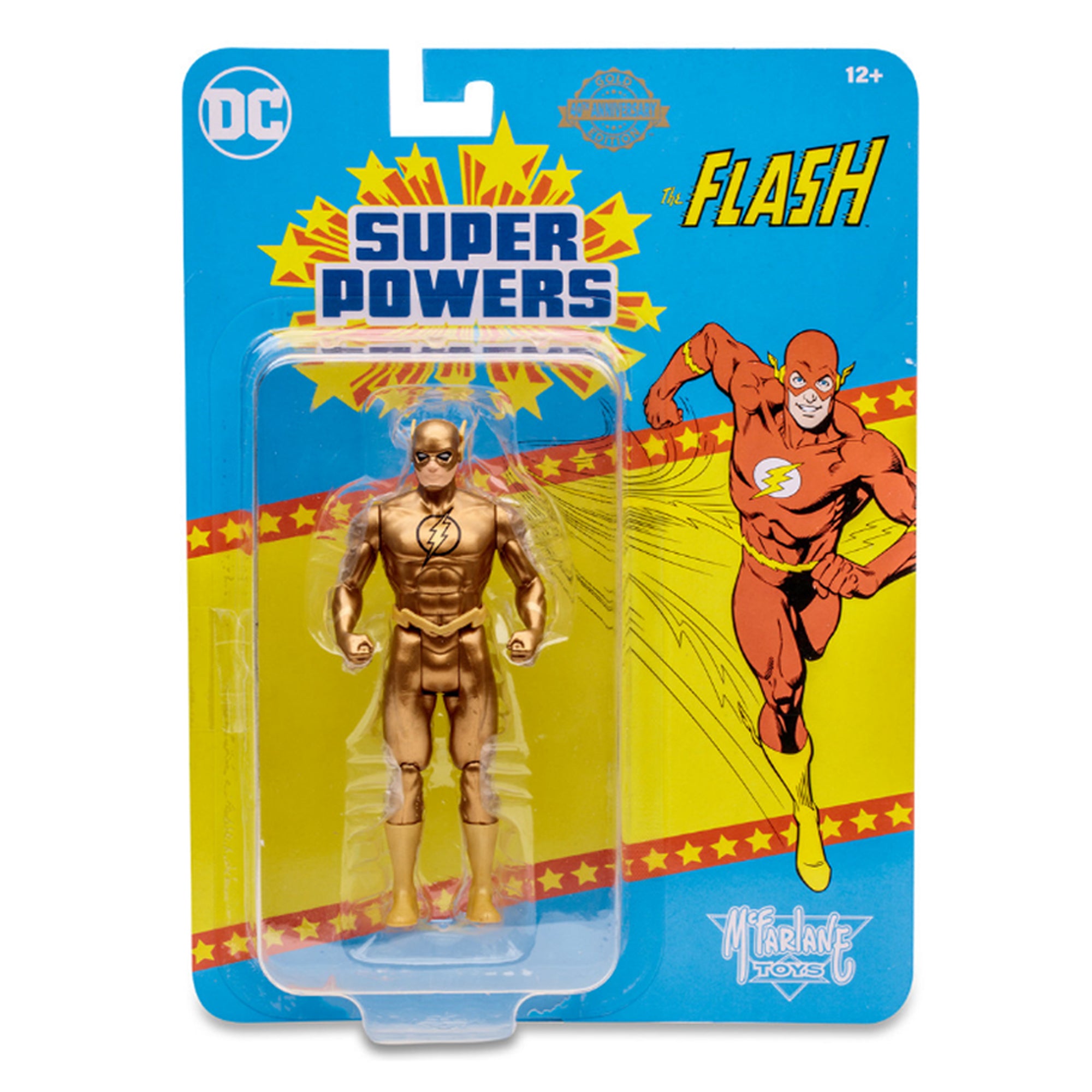 Statuetta McFarlane Toys DC Super Powers – The Flash Gold Edition – 11,4 Cm – Edizione Limitata