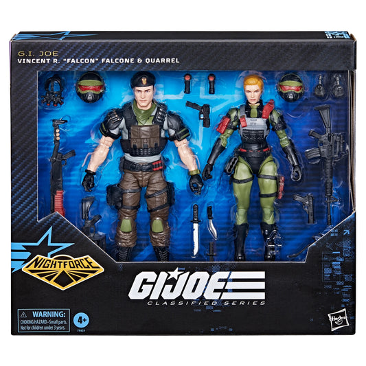 G.I. Joe Classified Series Night Force Vincent R. Falcon Falcone & Quarrel EXCLUSIVA