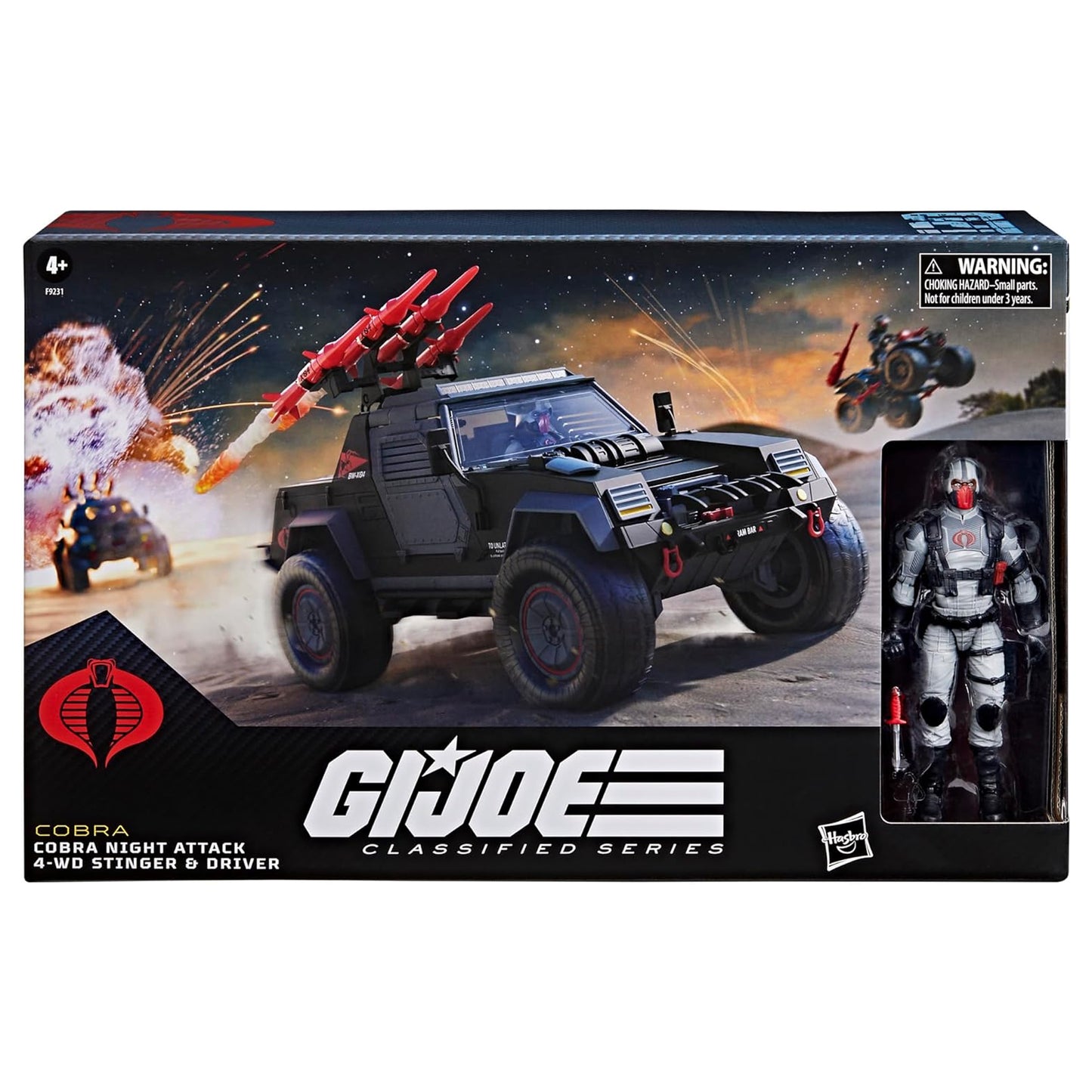 G.I. Joe Classified Series Cobra Night Attack 4-WD Stinger & Driver