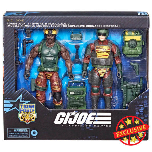 G.I. Joe Tiger Force Roadblock, Tripwire, and M.A.C.L.E.O.D.