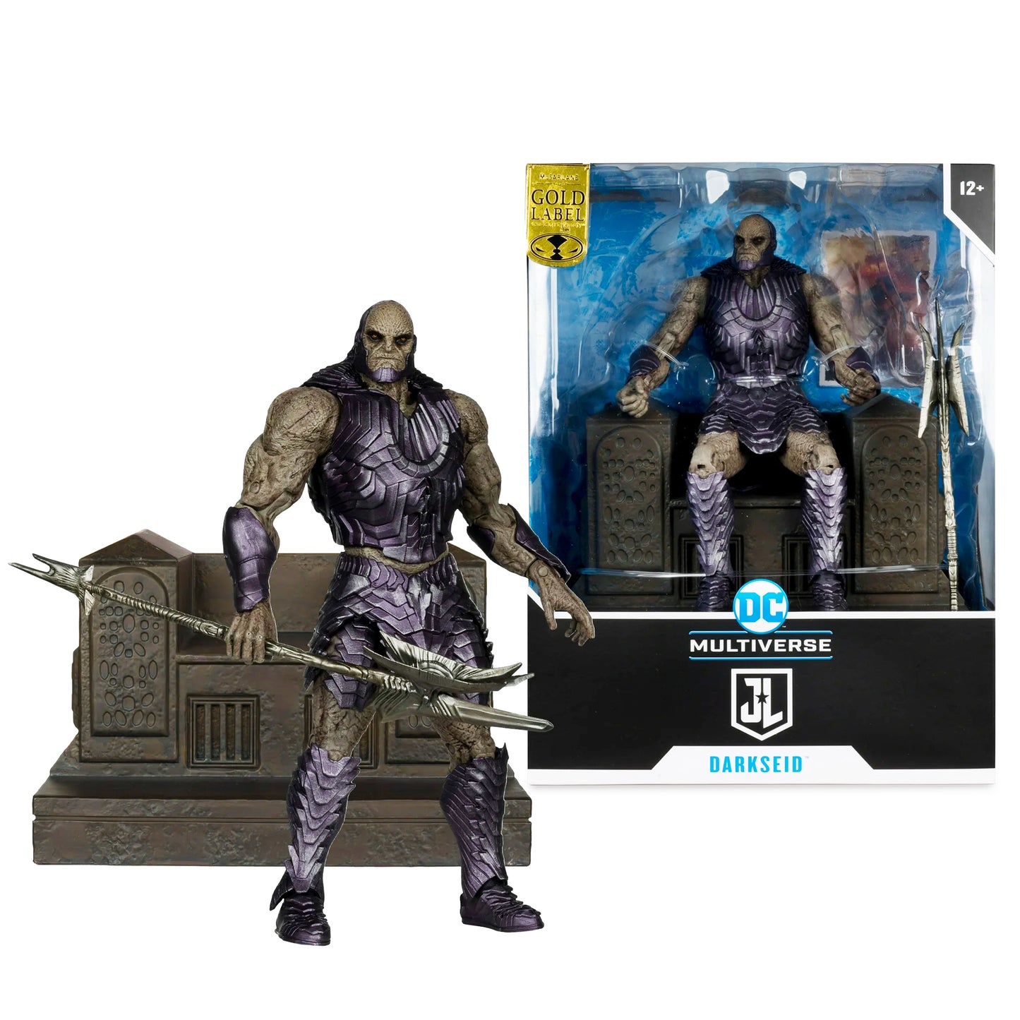 DC Multiverse Gold Label Darkseid with Armor and Throne (ZS Justice League)