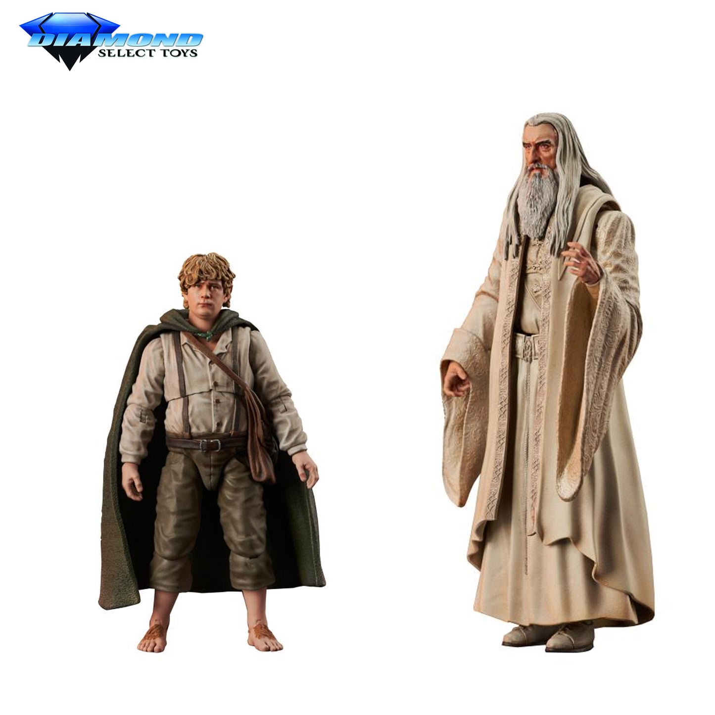 Lord of the Rings Deluxe Action Figure Series 6 (Samwise/Saruman)